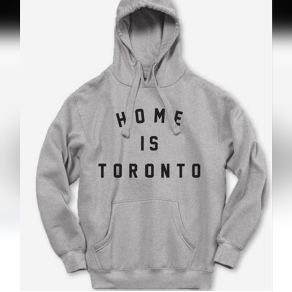 Peace Collective Tops - Women's Peace Collective Gray Hoodie 'Home is Toronto' Print S Great Condition
